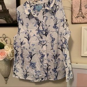 CeCe sleeveless blouse